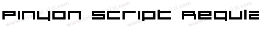 Pinyon Script RegularVersion 10字体转换